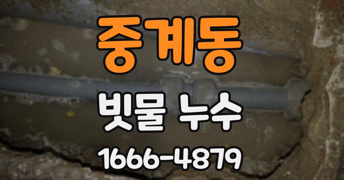 중계동 빗물 누수
