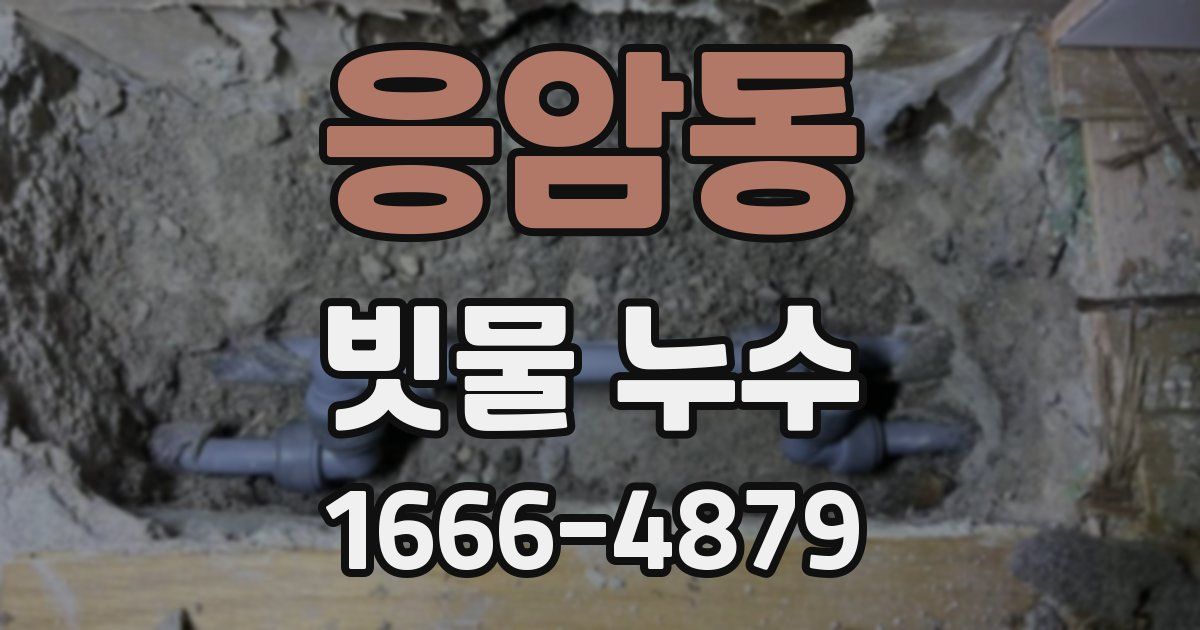 응암동 빗물 누수
