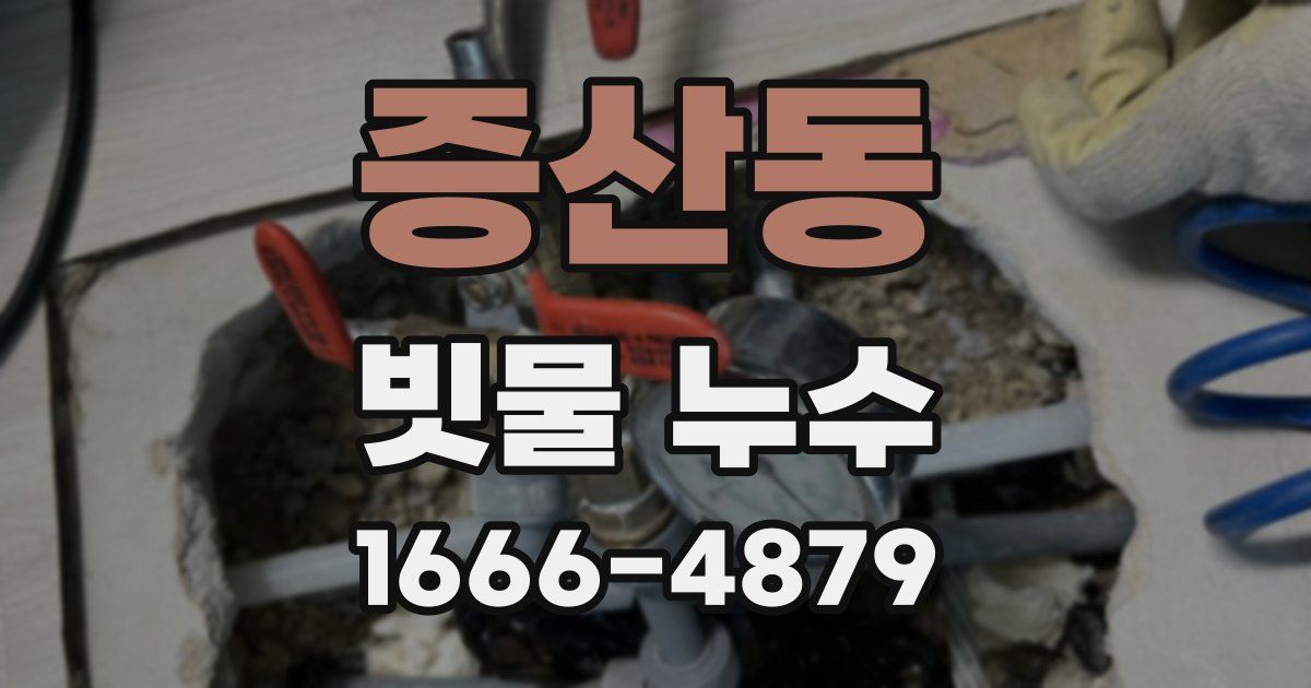 증산동 빗물 누수