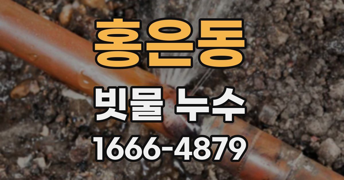 홍은동 빗물 누수