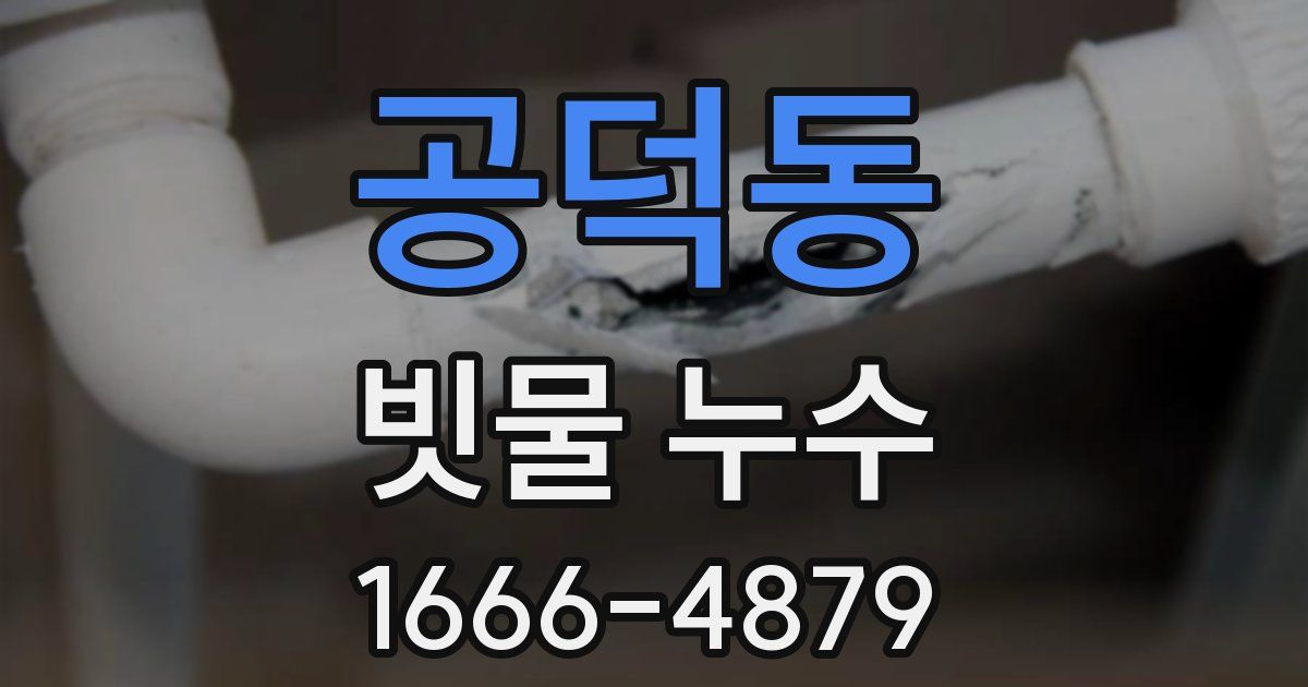 공덕동 빗물 누수