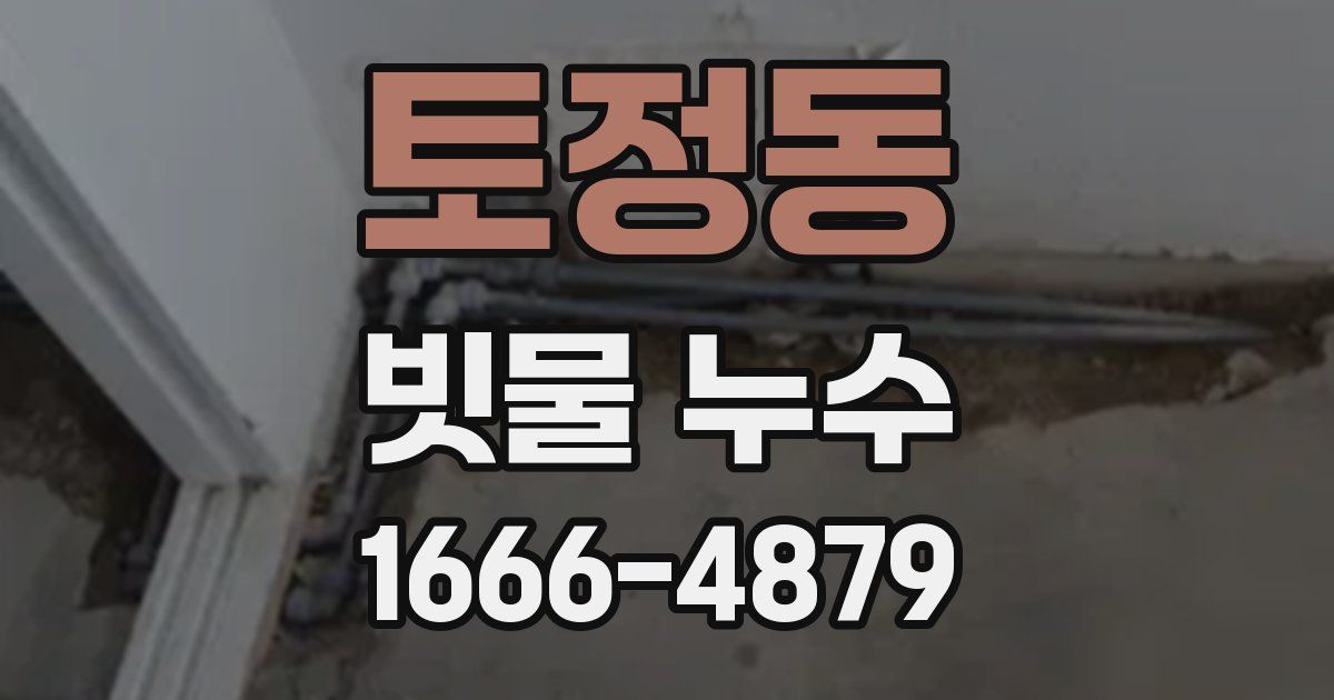 토정동 빗물 누수