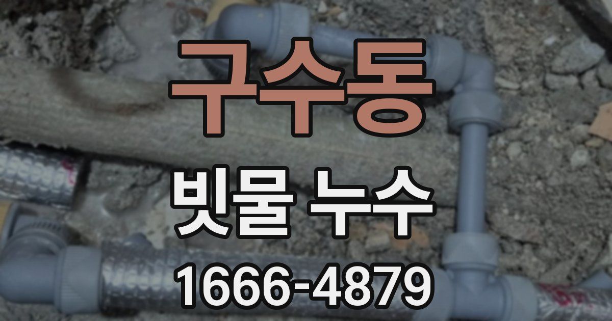구수동 빗물 누수