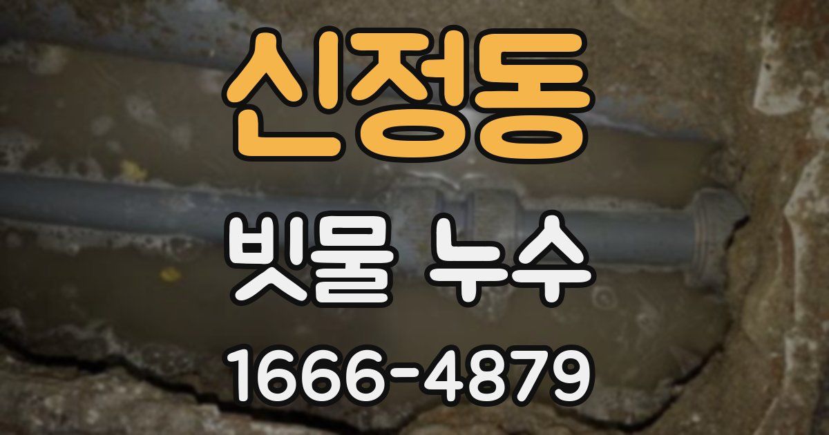 신정동 빗물 누수