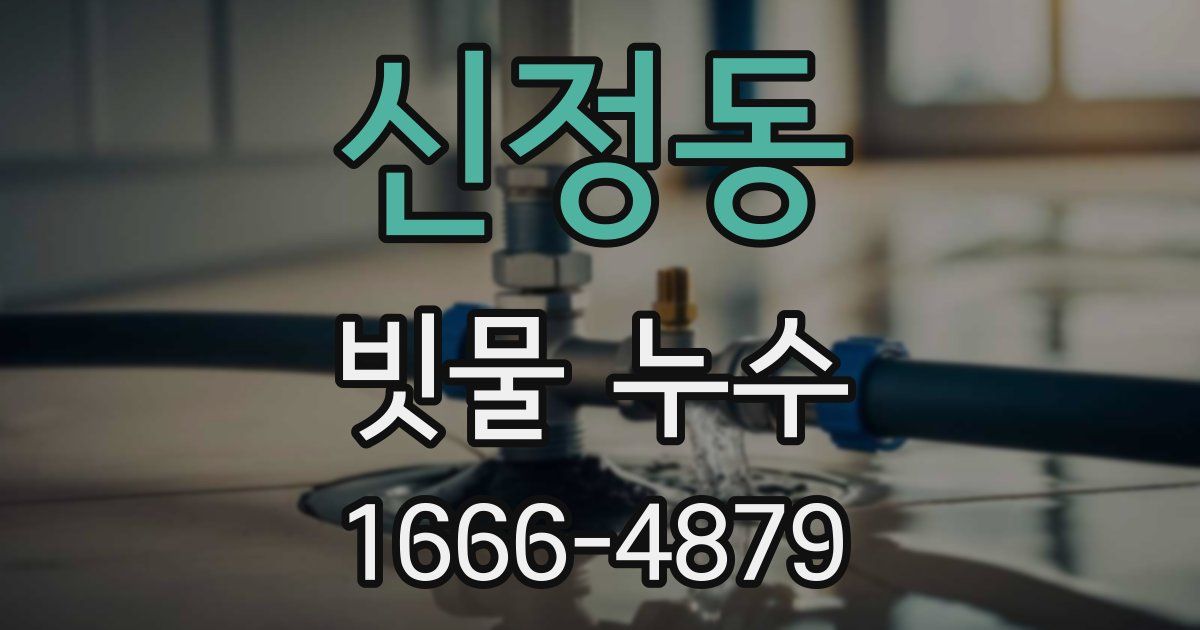 신정동 빗물 누수