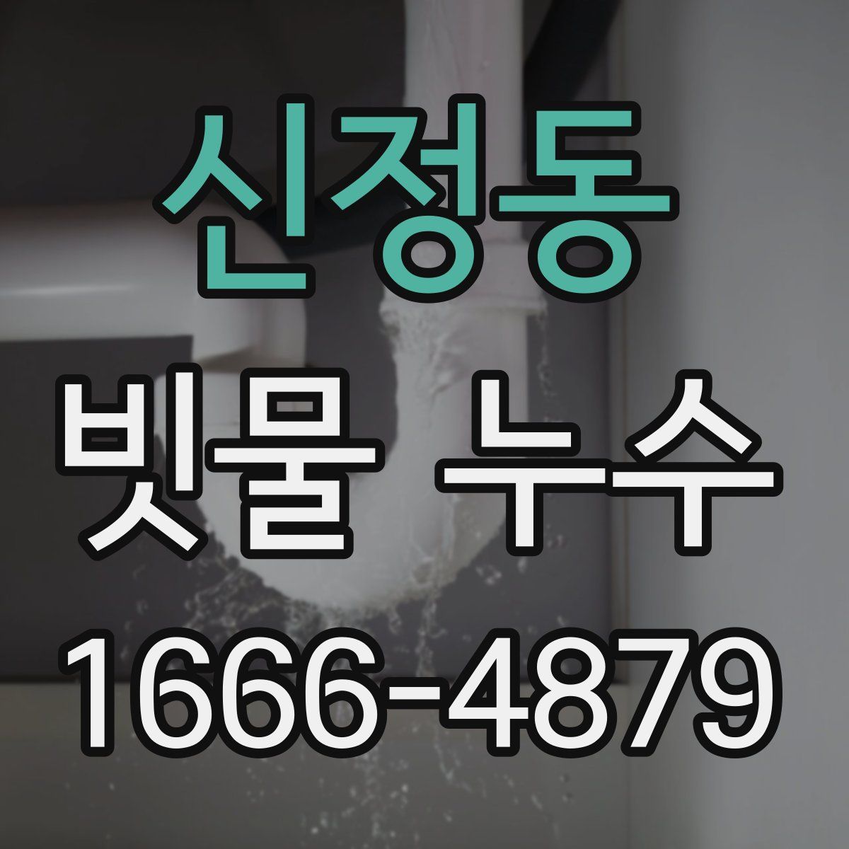 신정동 빗물 누수