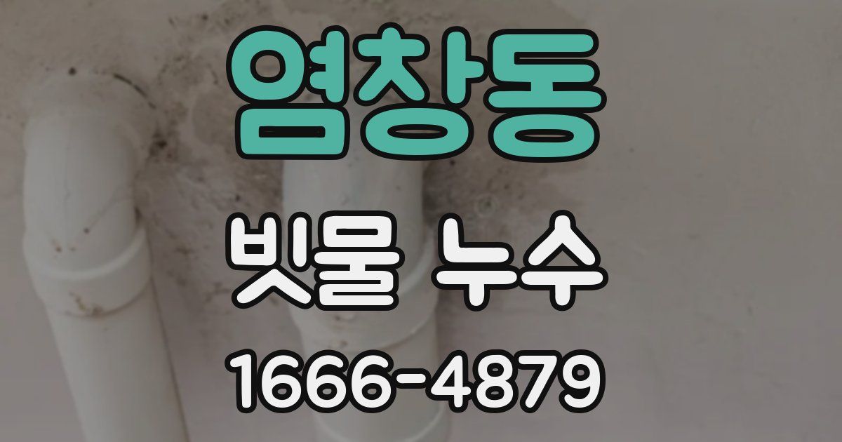 염창동 빗물 누수