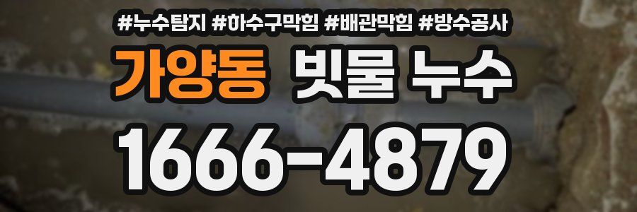 가양동 빗물 누수