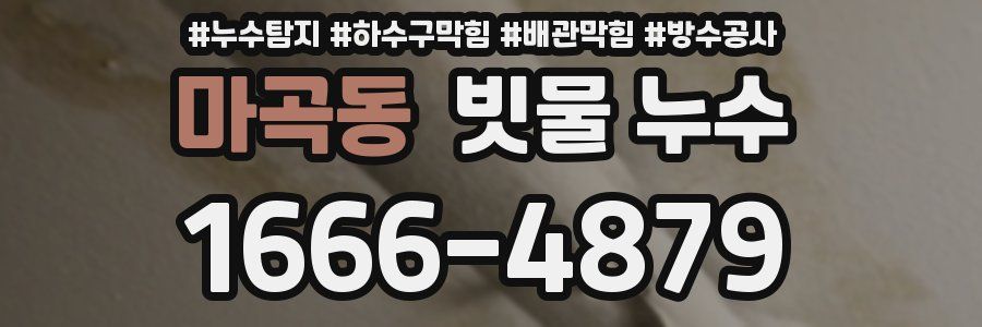 마곡동 빗물 누수