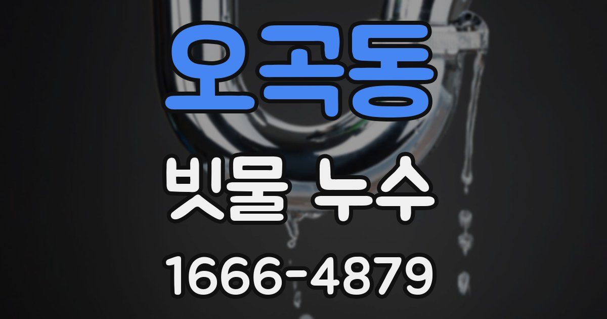오곡동 빗물 누수