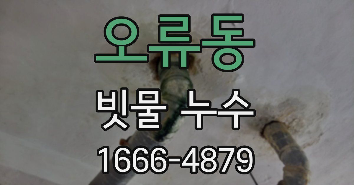 오류동 빗물 누수