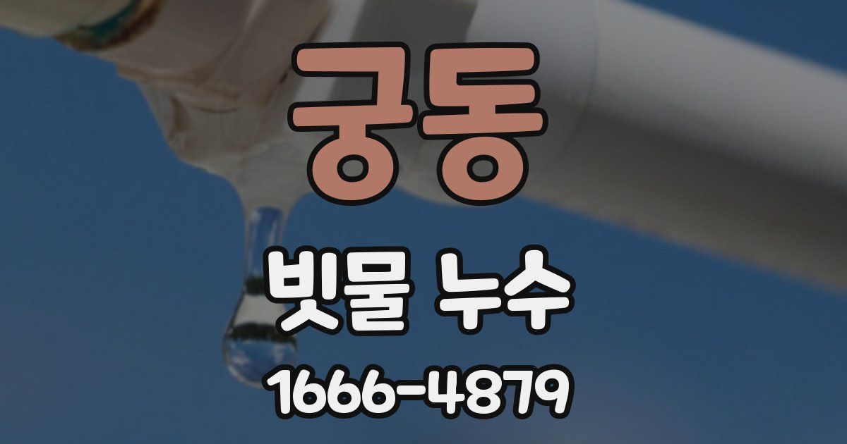 궁동 빗물 누수