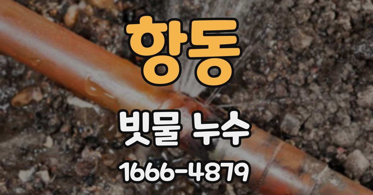 항동 빗물 누수