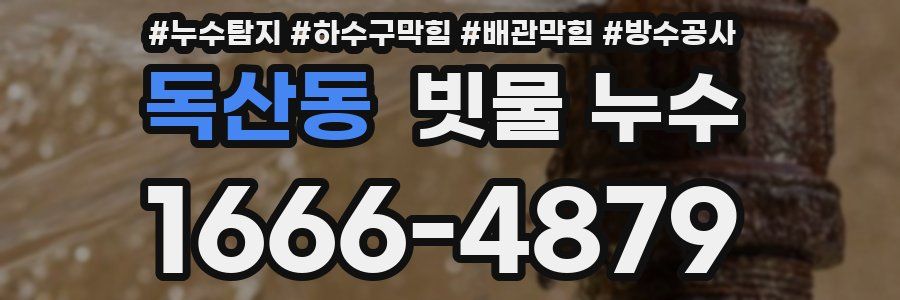 독산동 빗물 누수