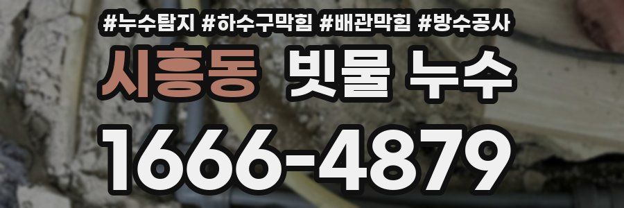 시흥동 빗물 누수