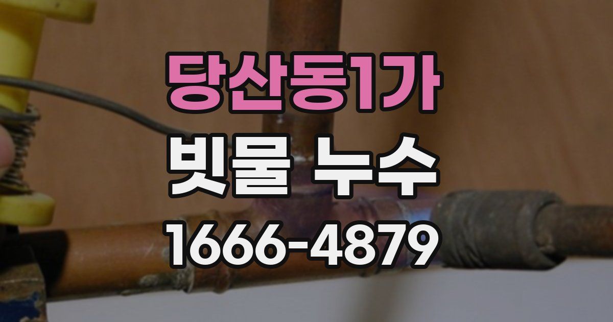 당산동1가 빗물 누수