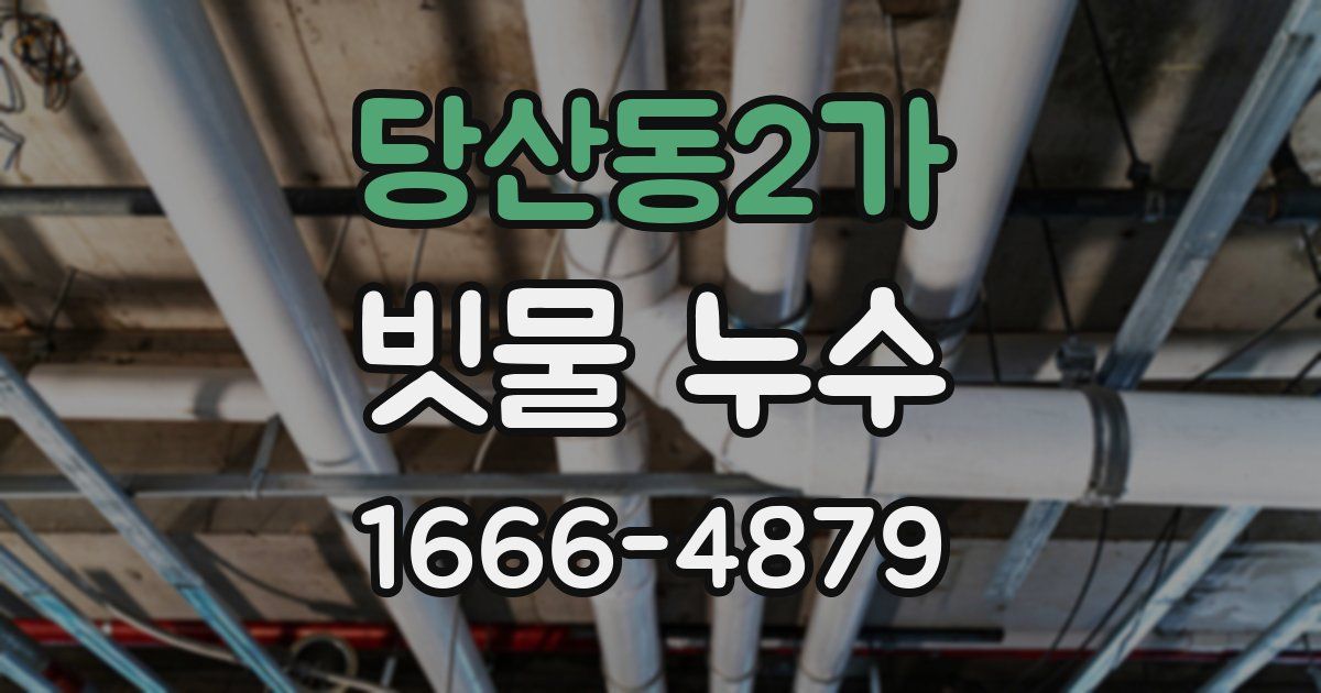 당산동2가 빗물 누수