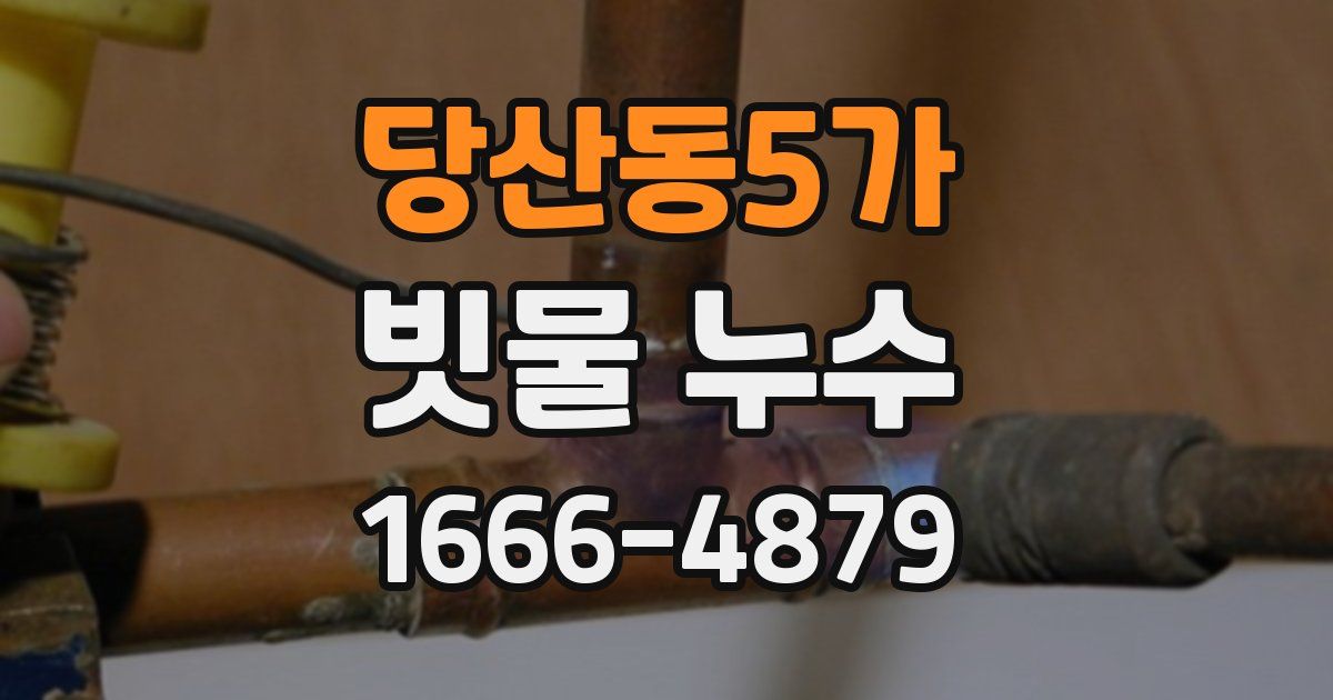 당산동5가 빗물 누수
