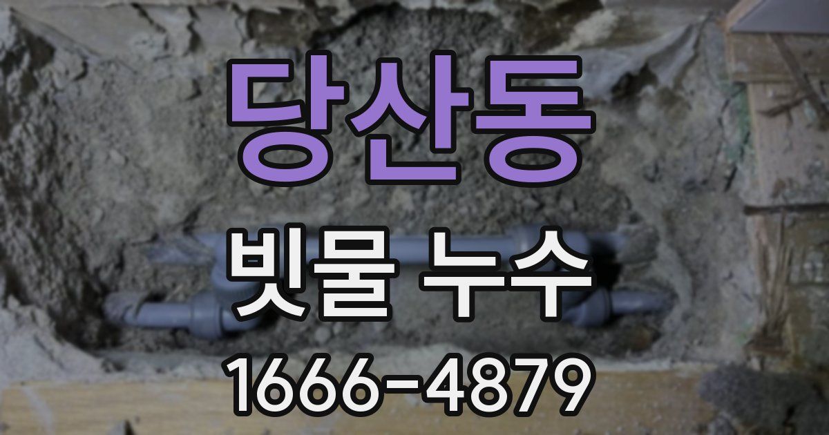 당산동 빗물 누수