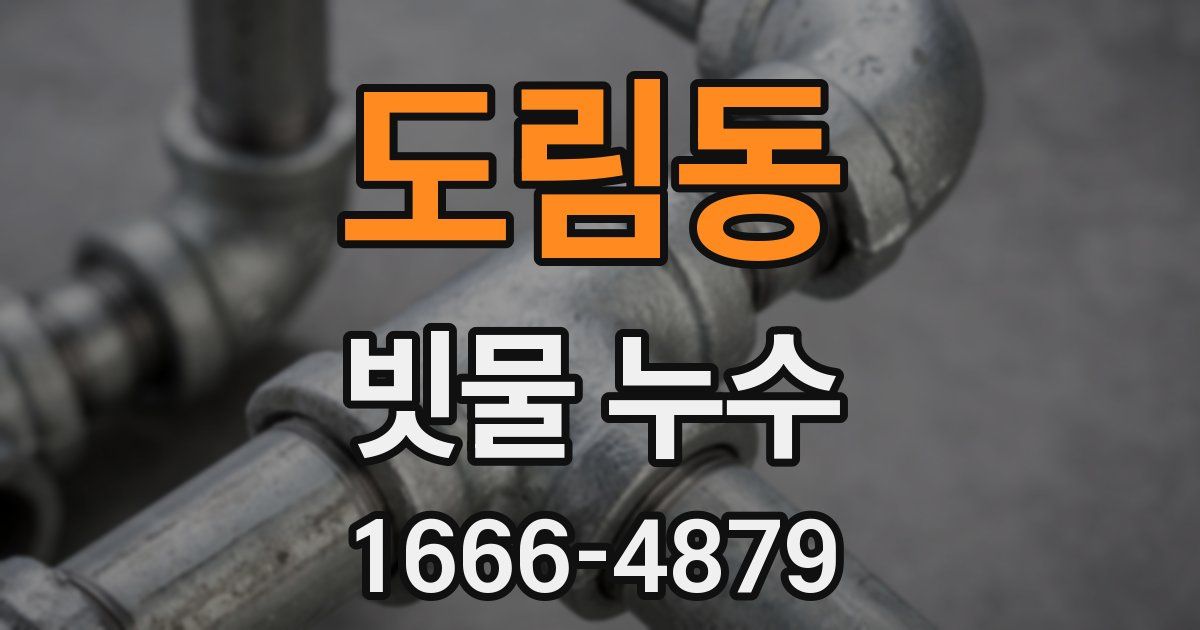 도림동 빗물 누수