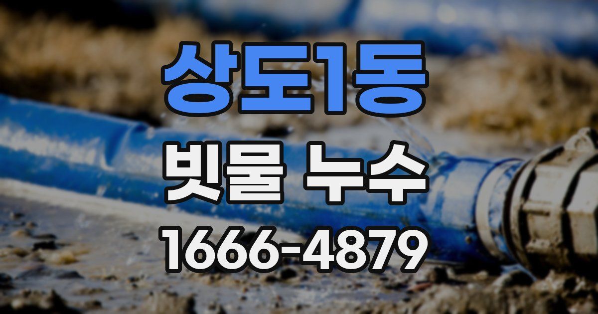 상도1동 빗물 누수