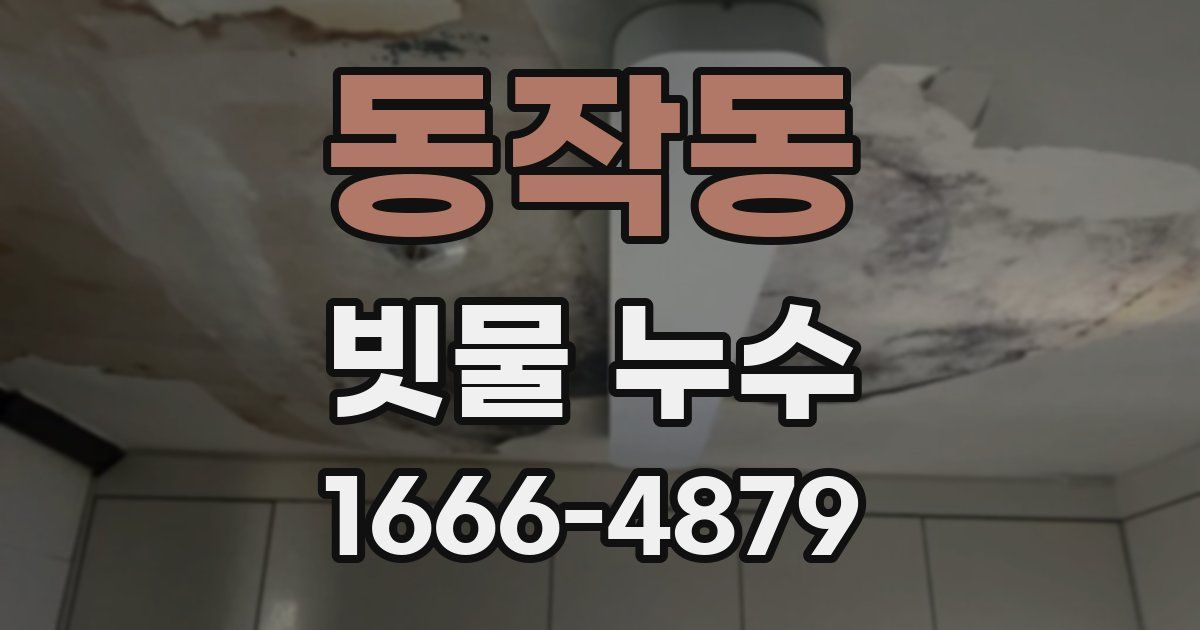동작동 빗물 누수