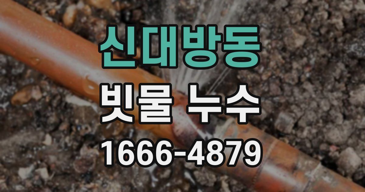 신대방동 빗물 누수
