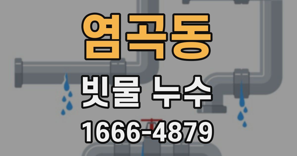 염곡동 빗물 누수