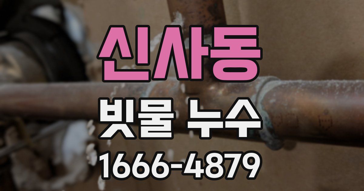 신사동 빗물 누수
