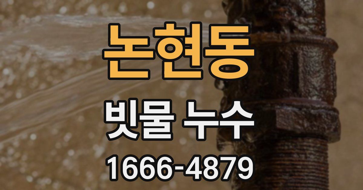 논현동 빗물 누수