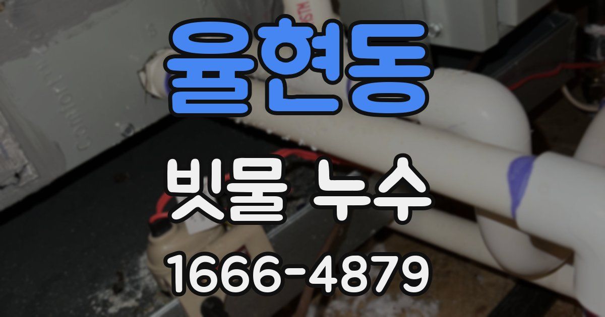 율현동 빗물 누수