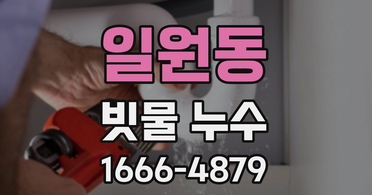 일원동 빗물 누수