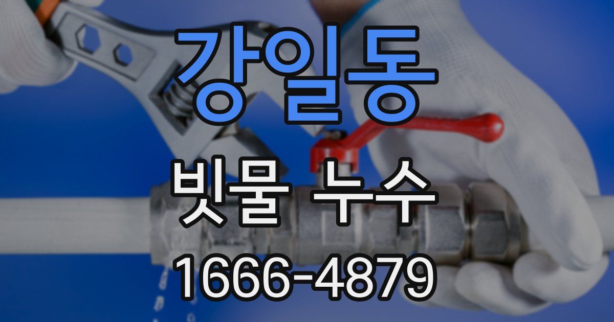 강일동 빗물 누수