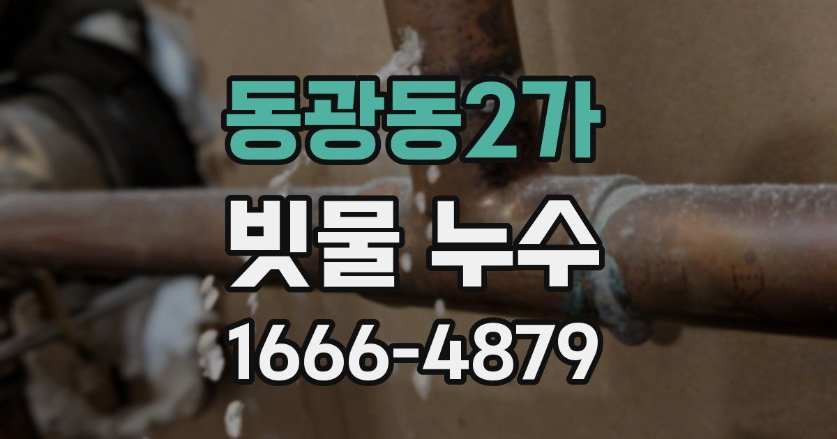동광동2가 빗물 누수