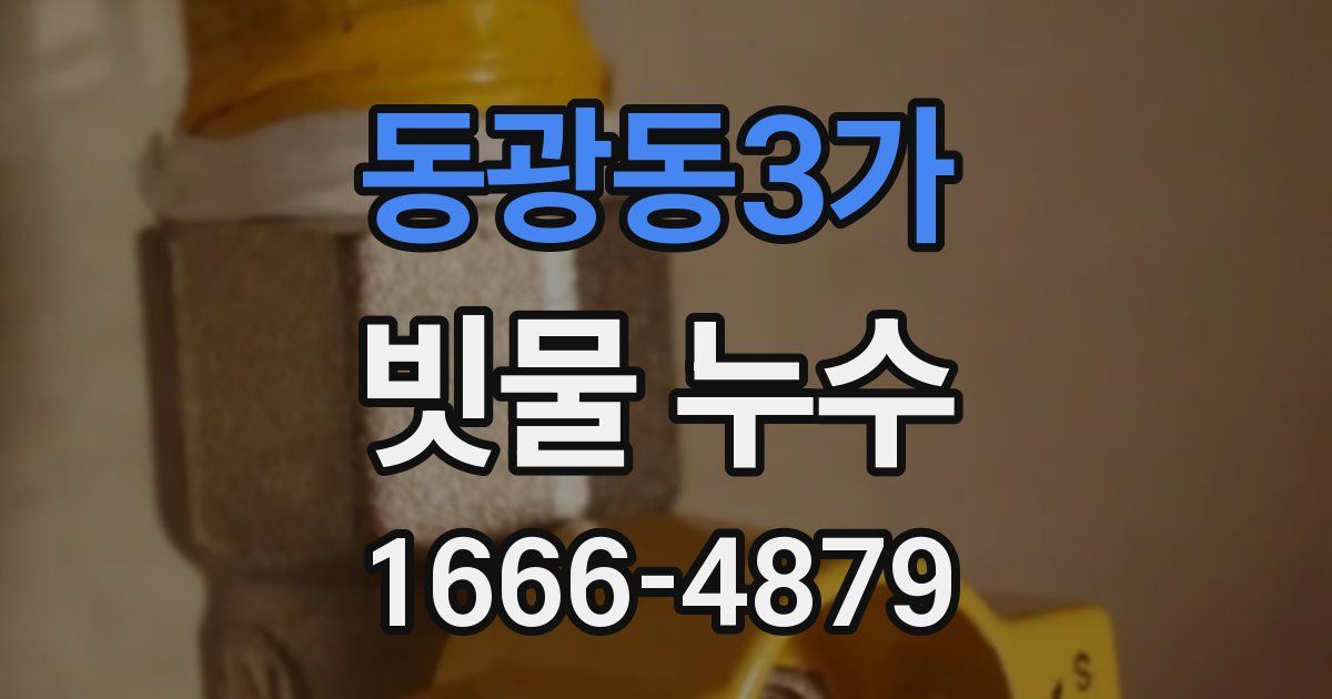 동광동3가 빗물 누수
