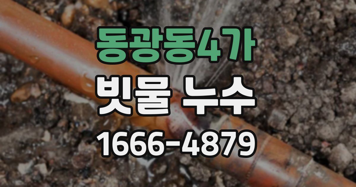 동광동4가 빗물 누수