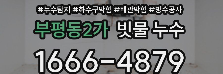부평동2가 빗물 누수