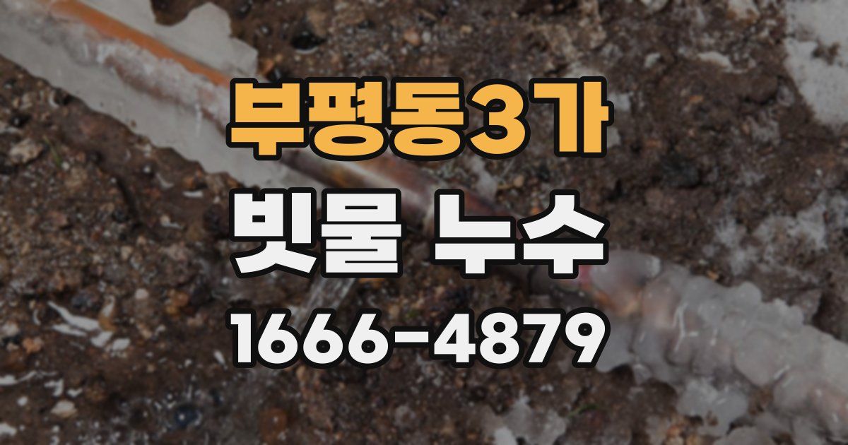 부평동3가 빗물 누수
