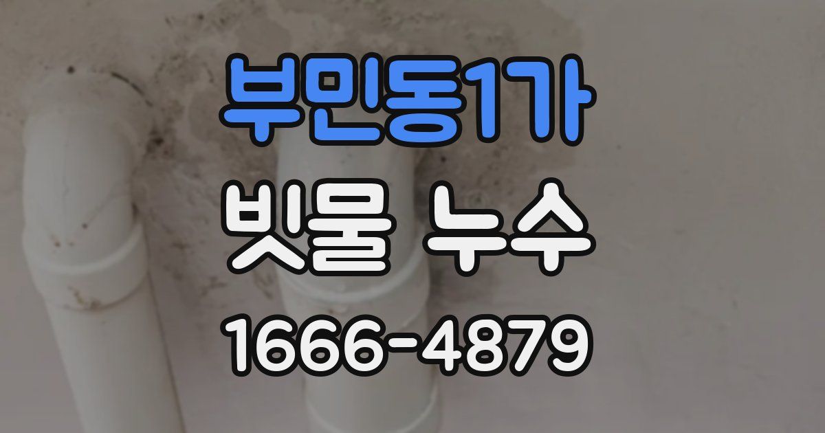 부민동1가 빗물 누수