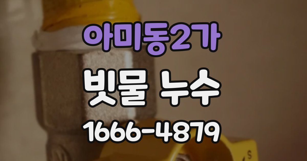 아미동2가 빗물 누수