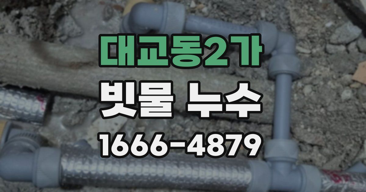 대교동2가 빗물 누수