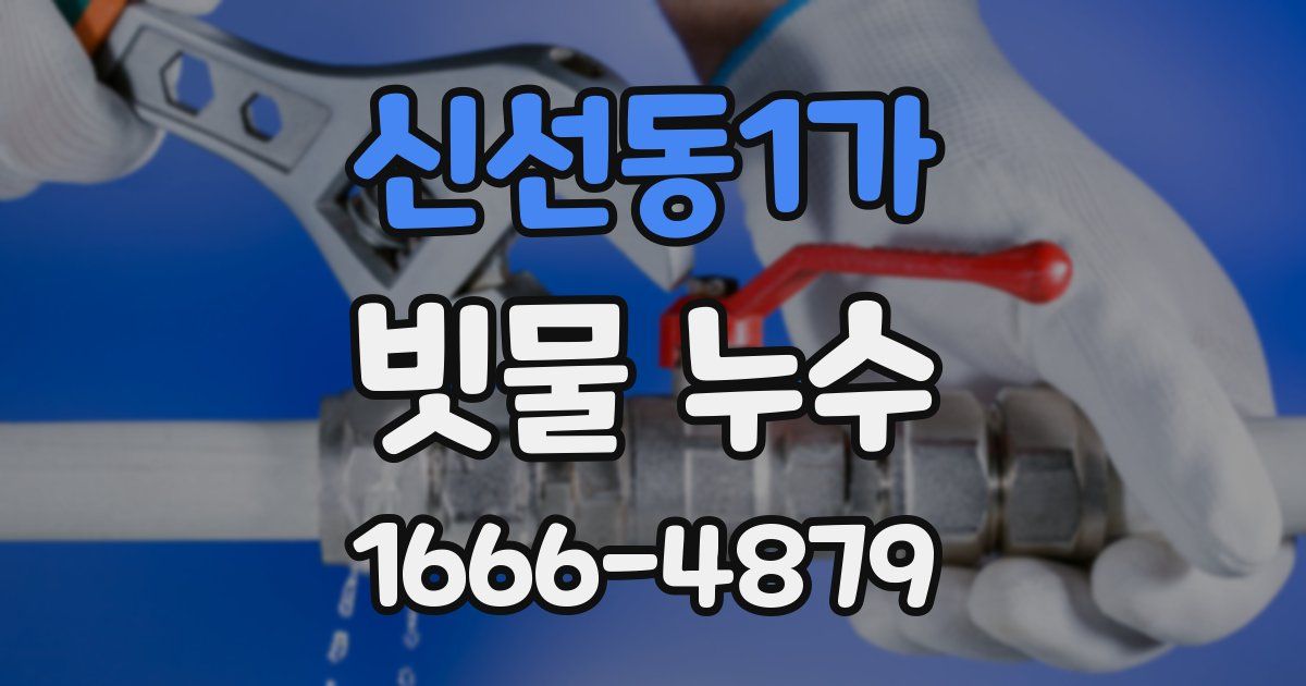 신선동1가 빗물 누수