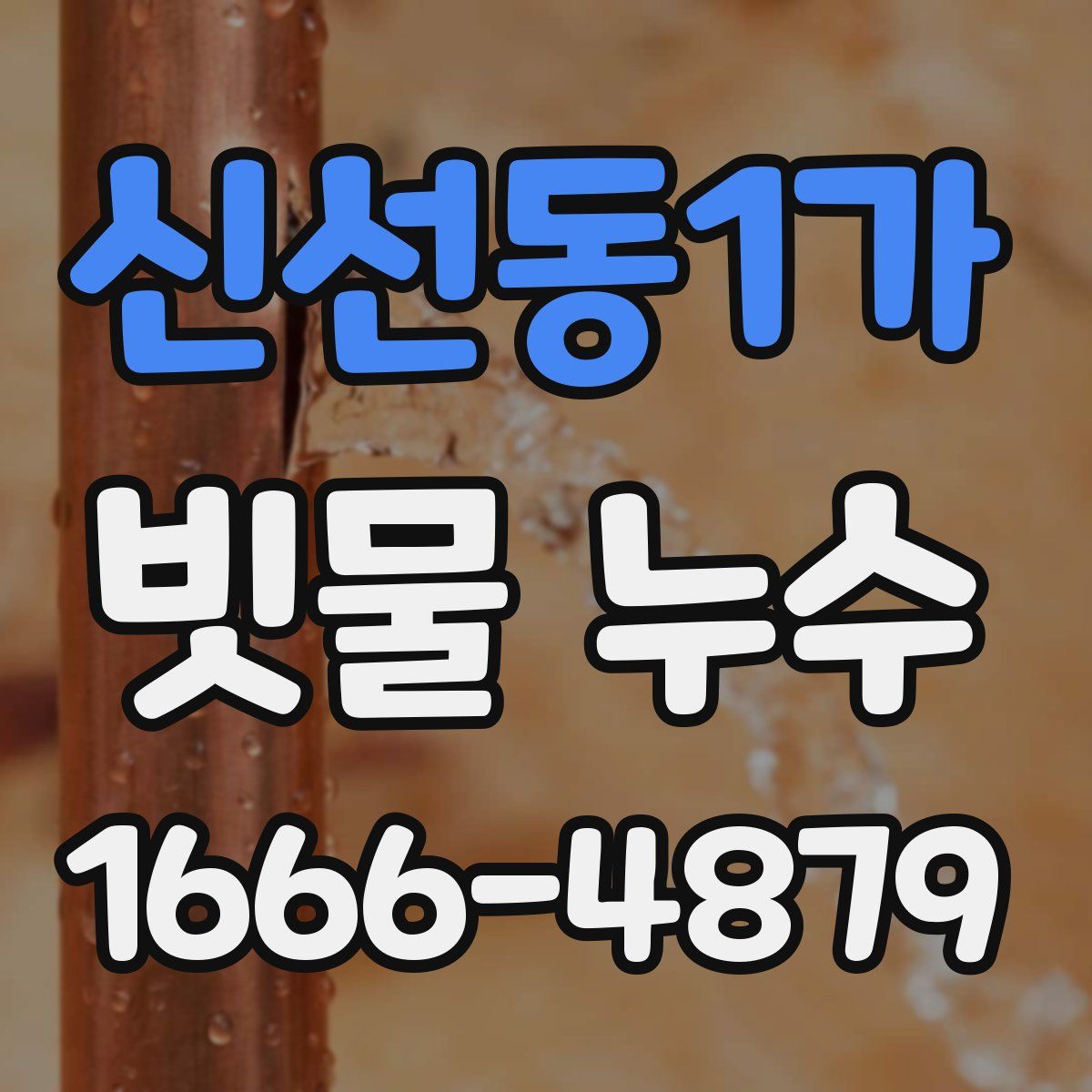 신선동1가 빗물 누수