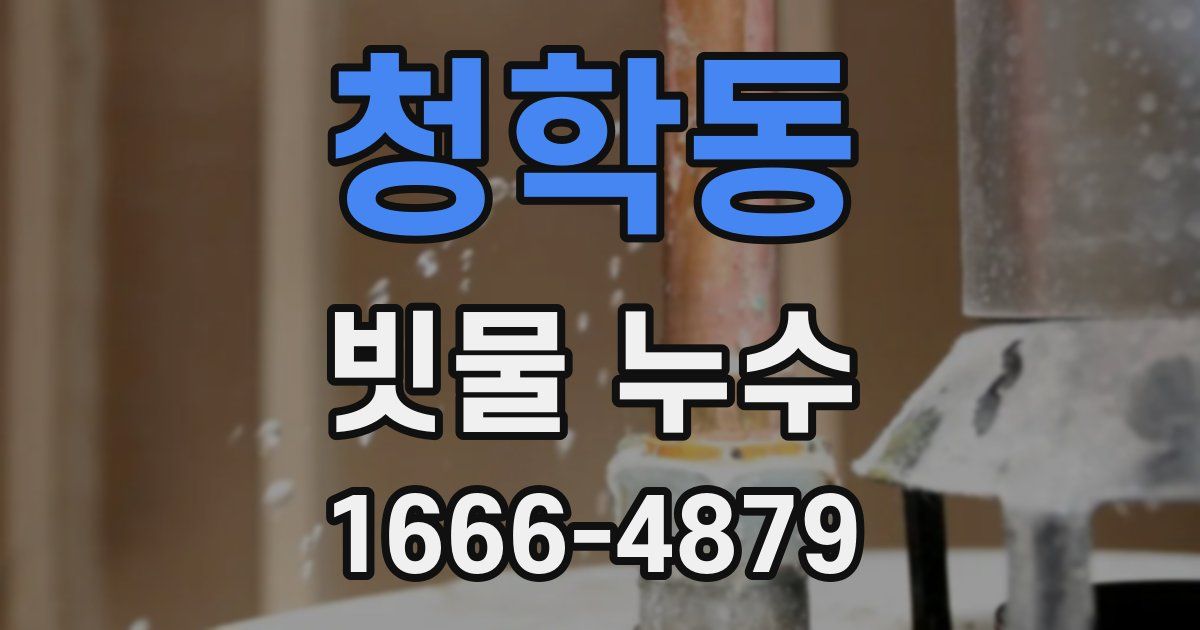 청학동 빗물 누수