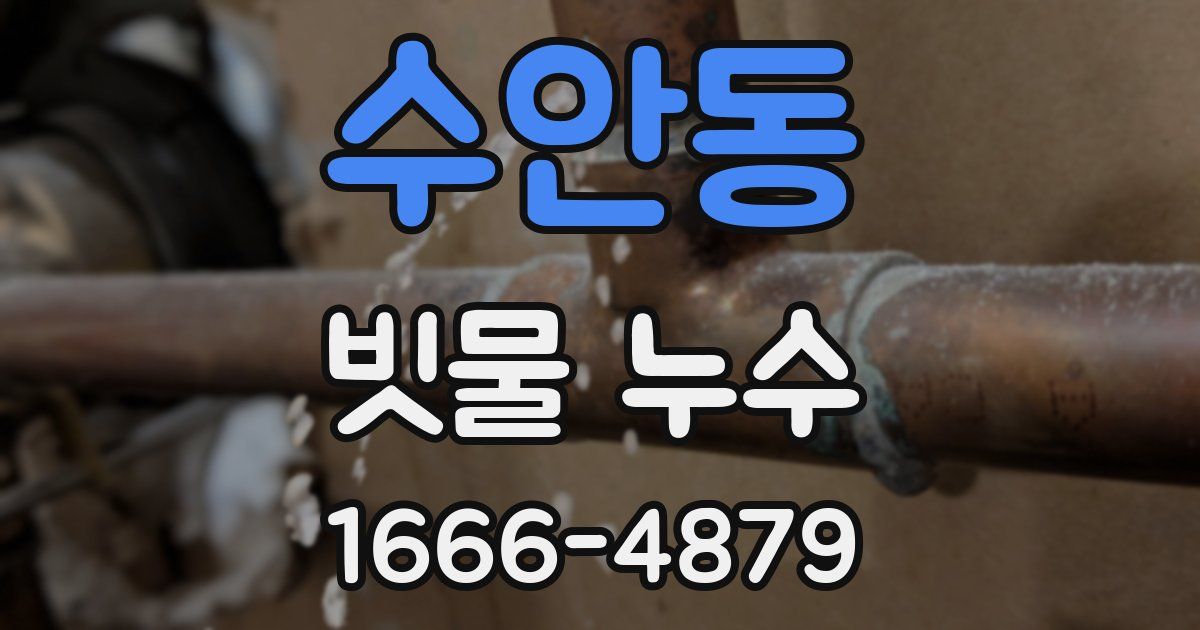 수안동 빗물 누수