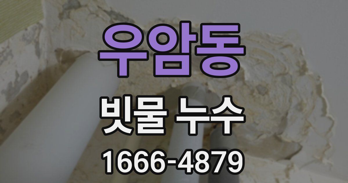 우암동 빗물 누수