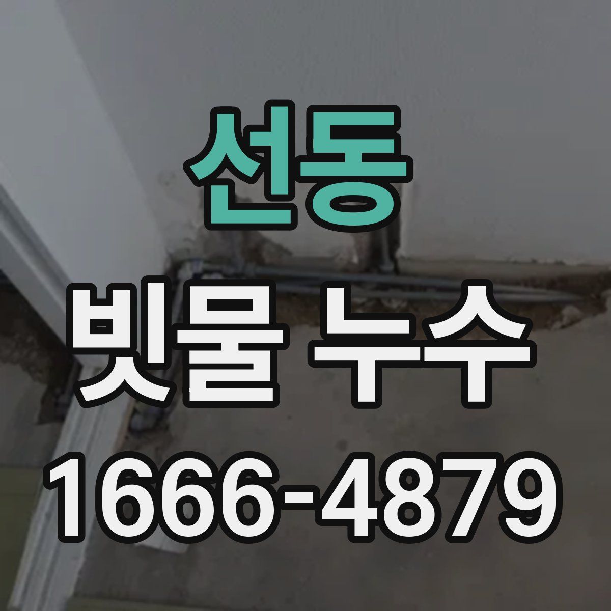 선동 빗물 누수