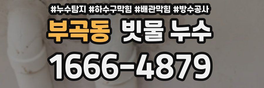 부곡동 빗물 누수