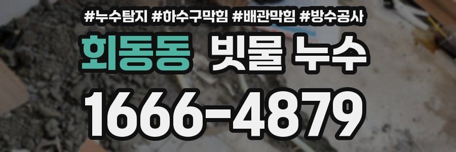 회동동 빗물 누수