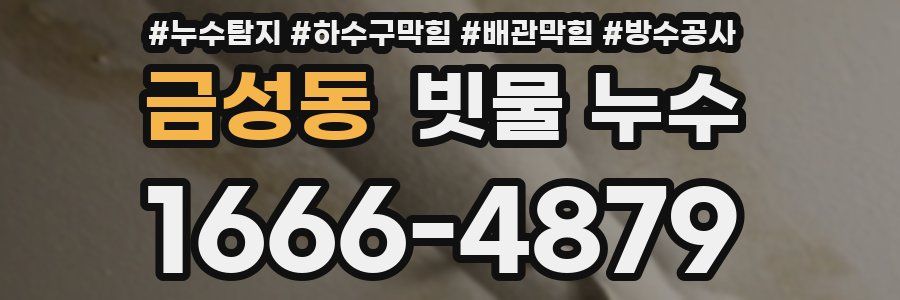 금성동 빗물 누수